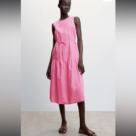 Mango Floral Embroidery Dress - Picture 4 of 10